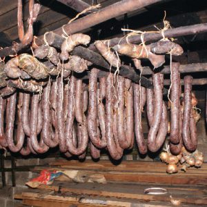 morcilla ahumando